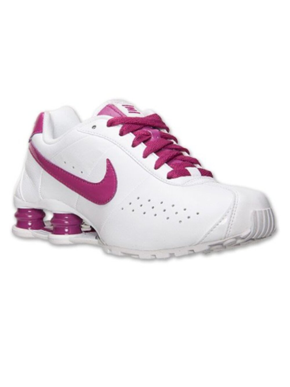 Nike Shox Classic II Womens 8 White Fuchsia Pink Running Sneakers Y2K